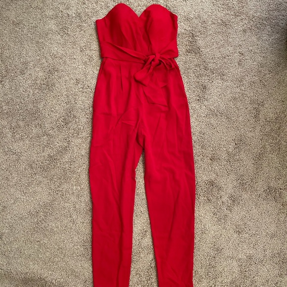 Bebe Strapless Jumpsuit - Picture 1 of 4